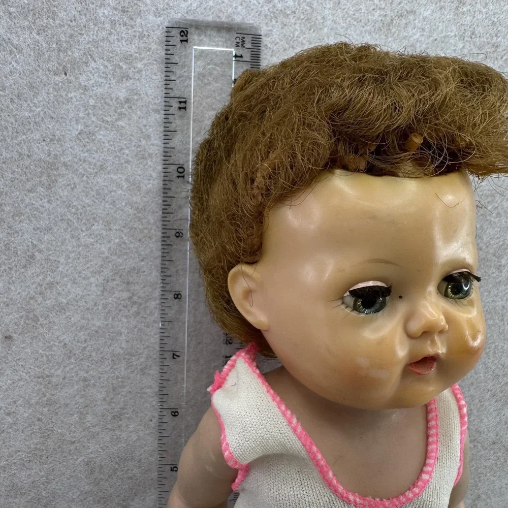 Vintage 1950s 12 In American Character Tiny Tears Hard Plastic Baby‎ Doll